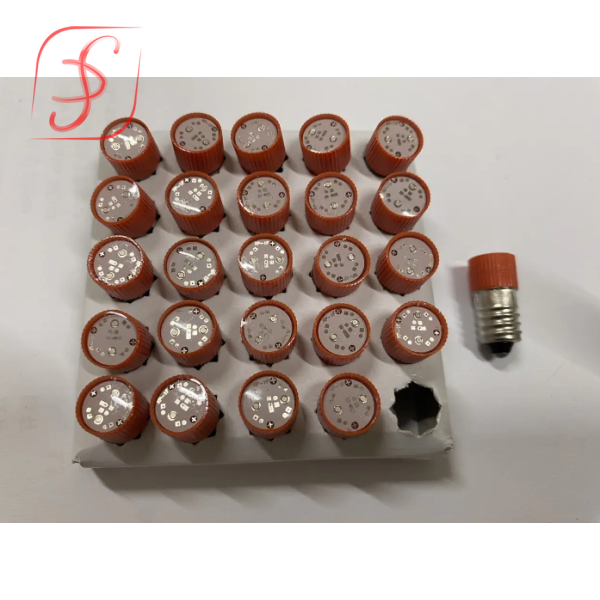 Лампа МН 12v Led (цоколь - Е10) червона