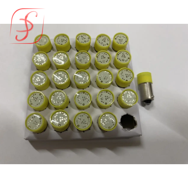 Лампа МН 12v Led (цоколь - Ba9s) жовта