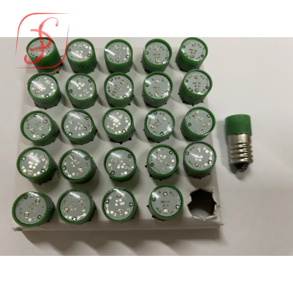 Лампа МН 12v Led (цоколь - Е10) зелена