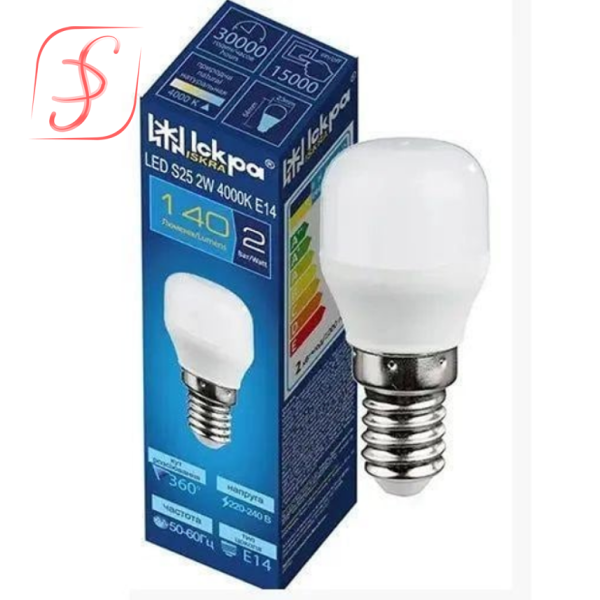 Лампа РН 230-2 LED Іскра, цоколь Е14 (для холодильника)
