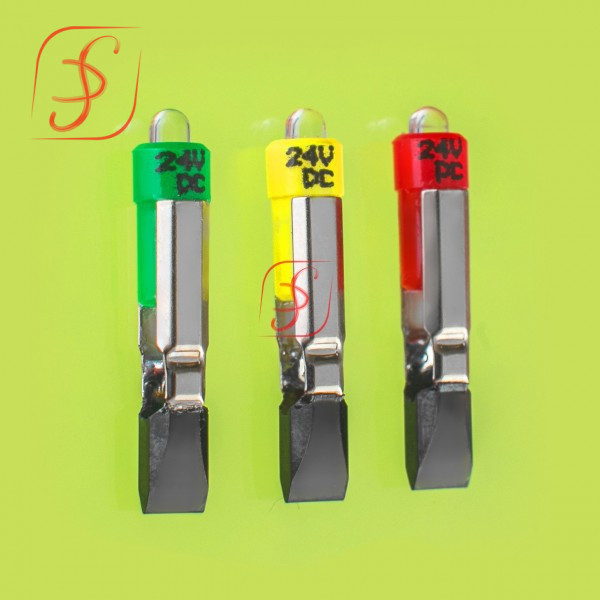 Лампа КМ 28v LED (T6,8) жовта