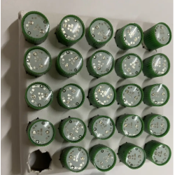 Лампа МН 220v Led (цоколь - Ba9s) зелена