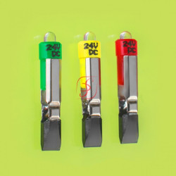 Лампа КМ 24v LED (T5,5) зелена