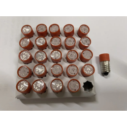 Лампа МН 24v Led (цоколь - Е10) червона