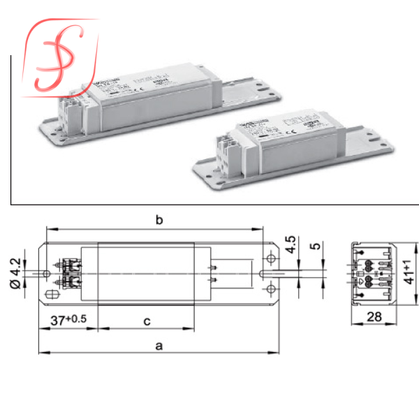 Баласт для люмінісцентної лампи LN30.801 230V 50HZ B2
